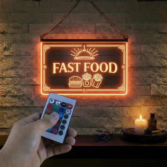 Enseigne LED Fast Food Restaurant