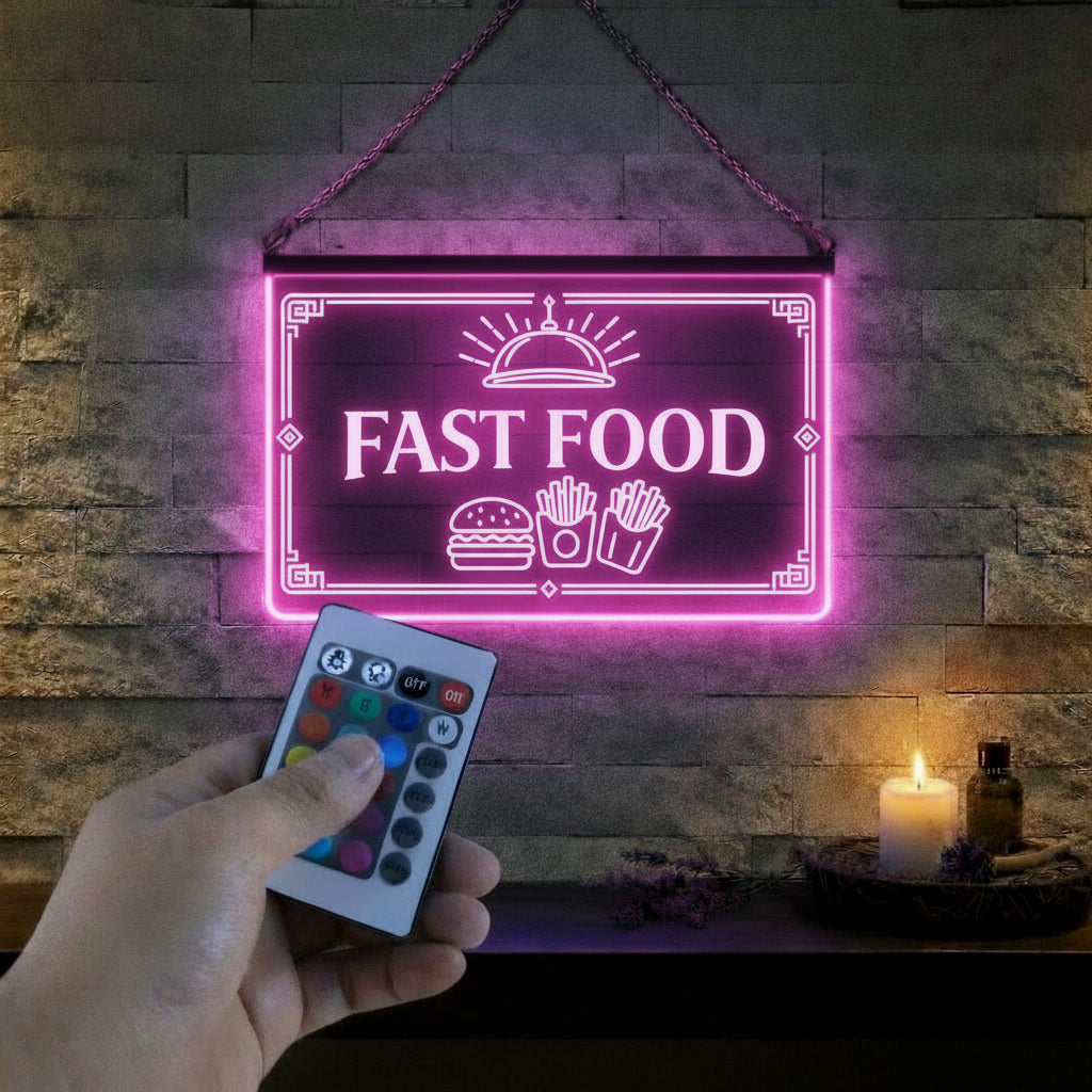 Enseigne LED Fast Food Restaurant