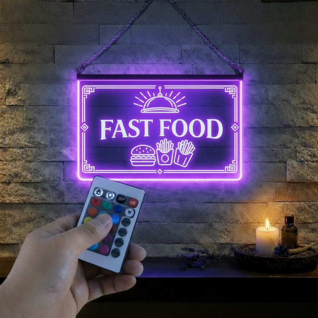 Enseigne LED Fast Food Restaurant