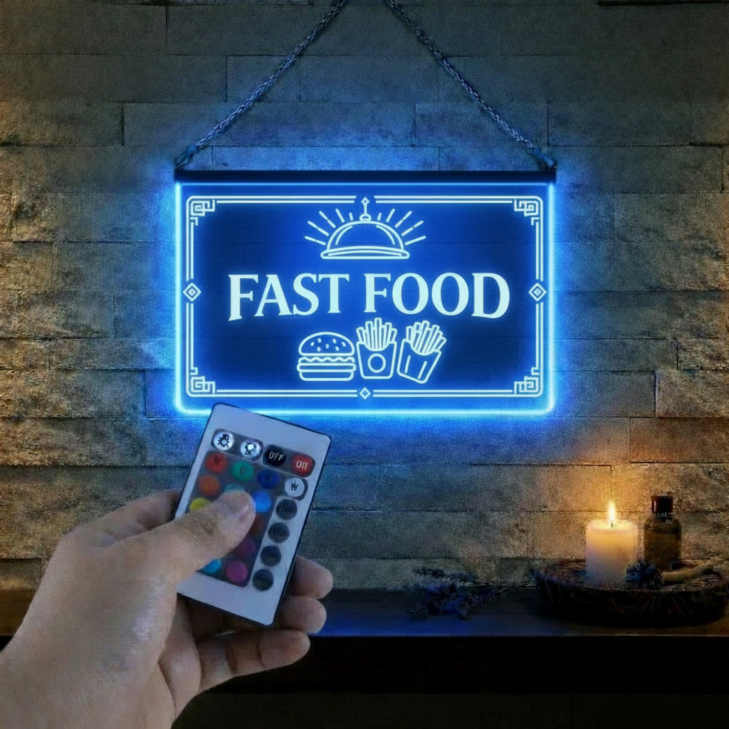 Enseigne LED Fast Food Restaurant