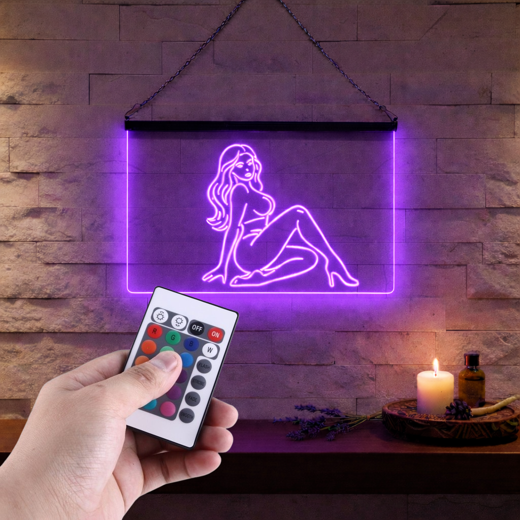 Enseigne Lumineuse Sexy Woman