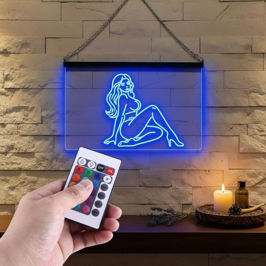 Enseigne Lumineuse Sexy Woman