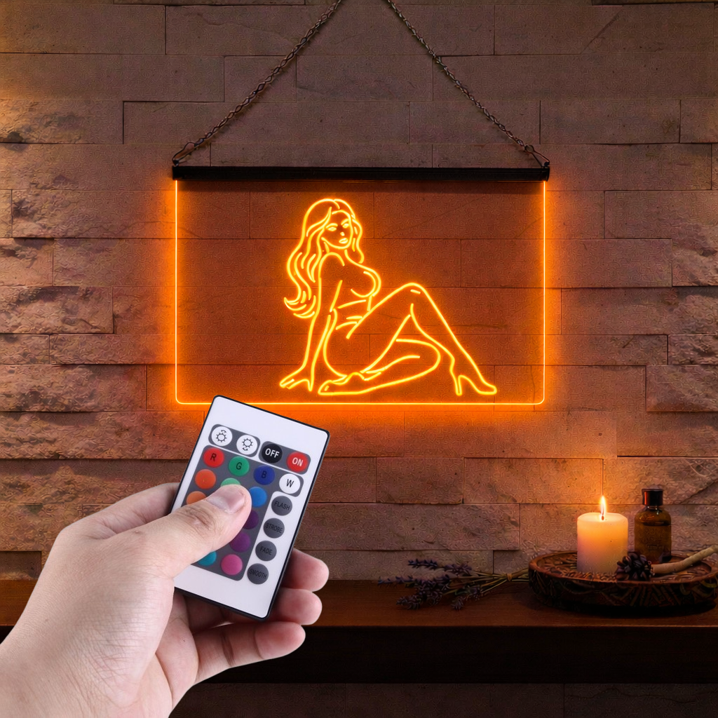 Enseigne Lumineuse Sexy Woman