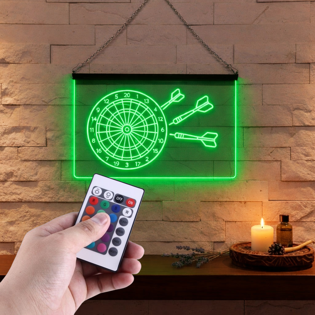 Enseigne Lumineuse Flechette Décoration Lumineuse