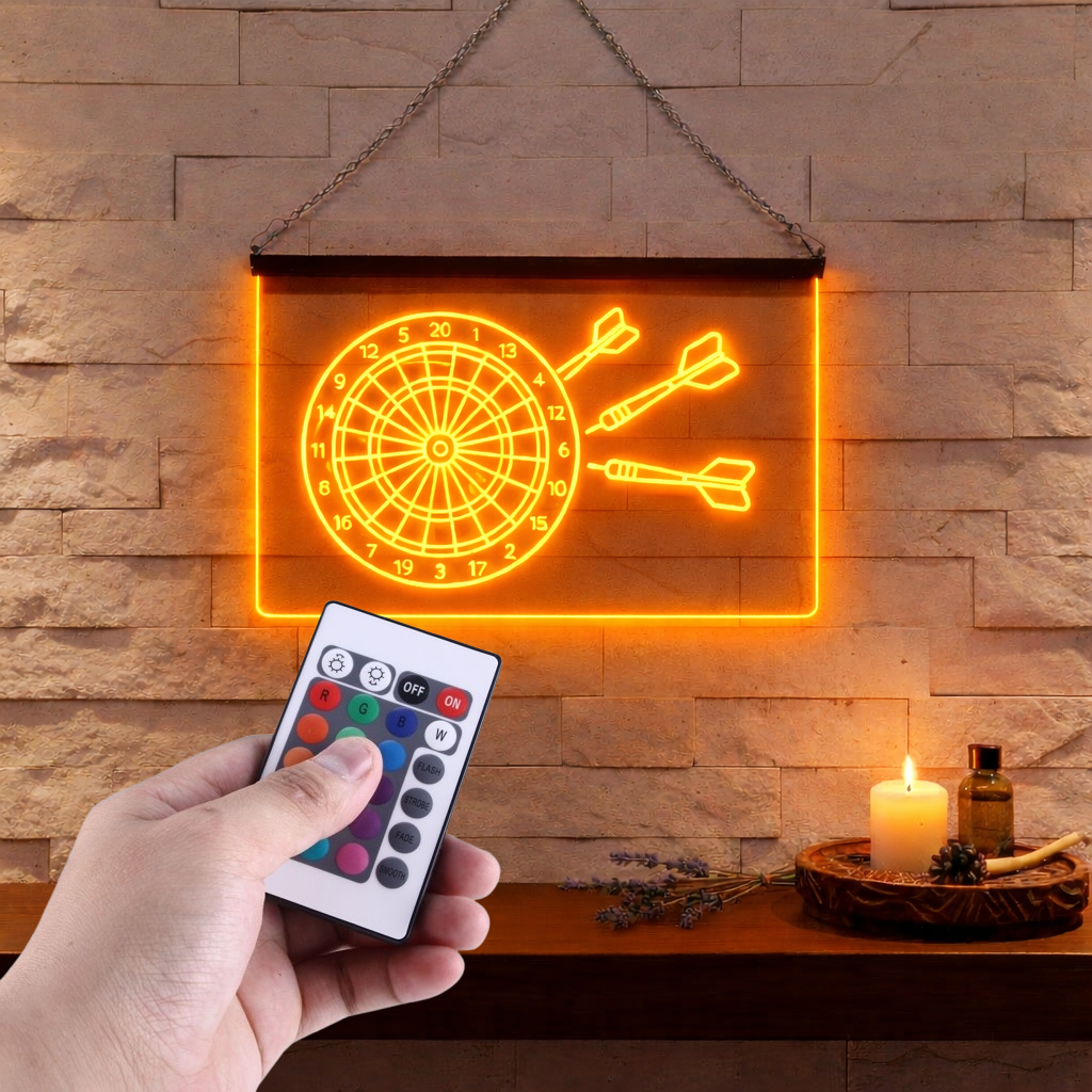 Enseigne Lumineuse Flechette Décoration Lumineuse