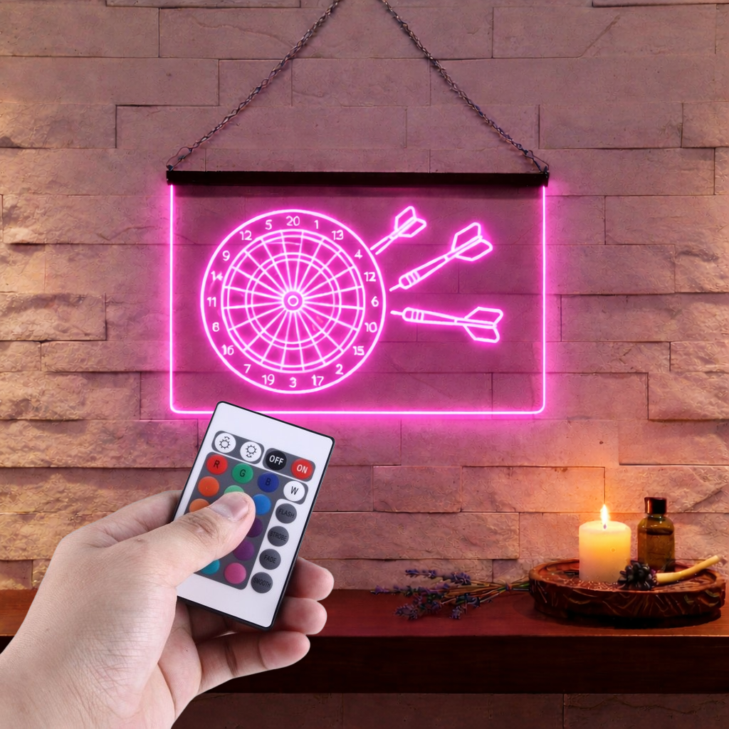 Enseigne Lumineuse Flechette Décoration Lumineuse