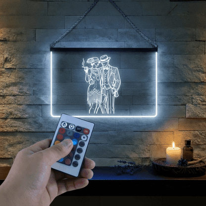 Enseigne Lumineuse Gatsby 60 x 40 cm