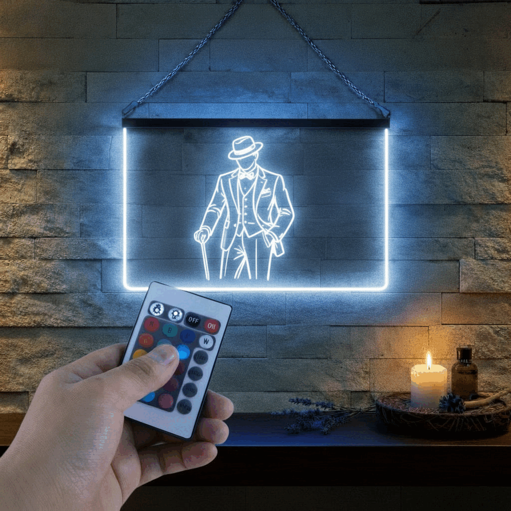 Enseigne Lumineuse Gatsby 60 x 40 cm