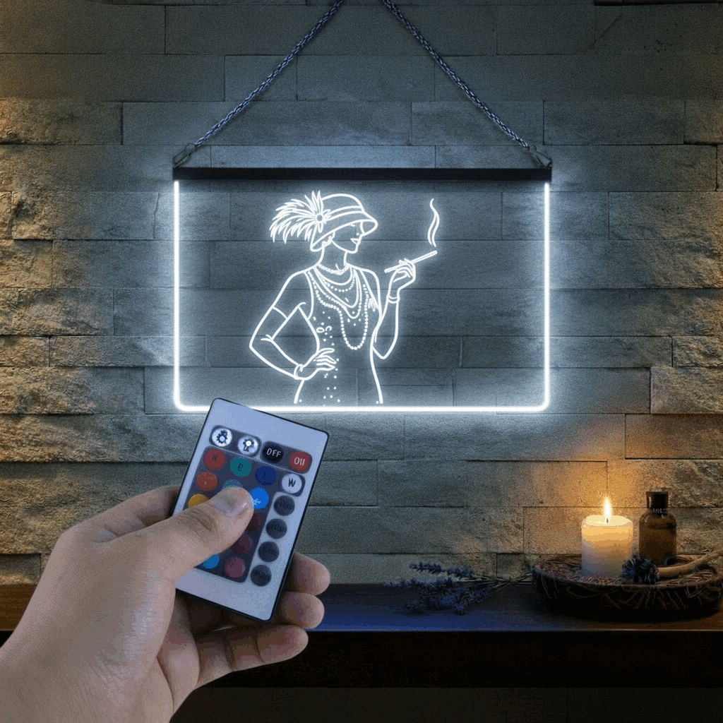 Enseigne Lumineuse Gatsby 60 x 40 cm