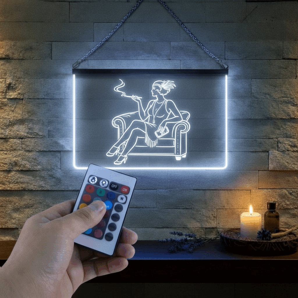 Enseigne Lumineuse Gatsby 60 x 40 cm