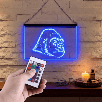 Enseigne Lumineuse Gorille 60 x 40 cm