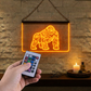 Ensseigne Lumineuse Tribale Gorille