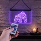 Ensseigne Lumineuse Tribale Gorille