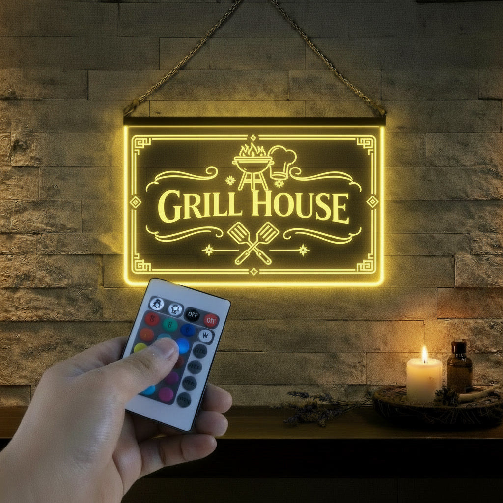 Enseigne Lumineuse LED Grill House