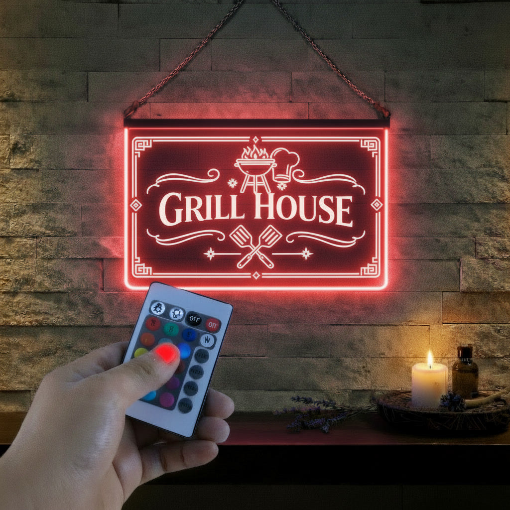 Enseigne Lumineuse LED Grill House