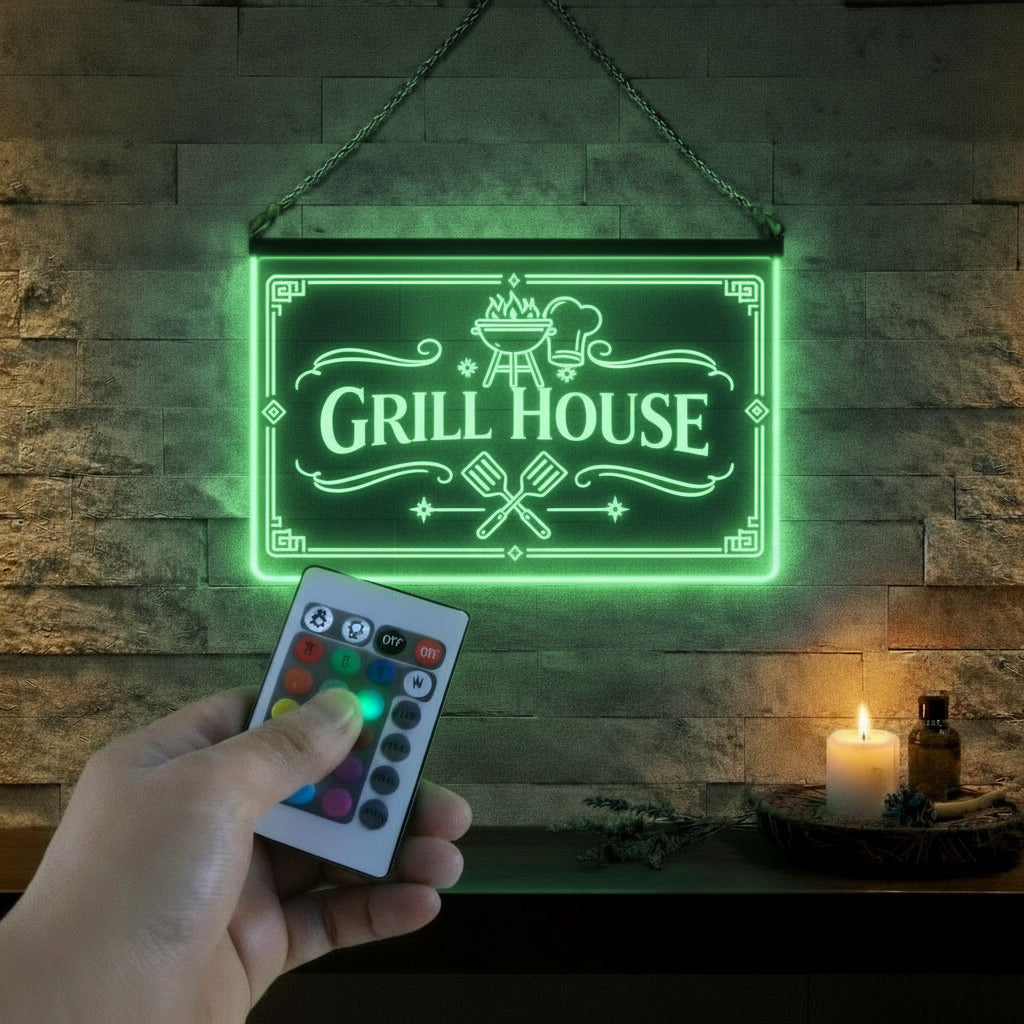 Enseigne Lumineuse LED Grill House