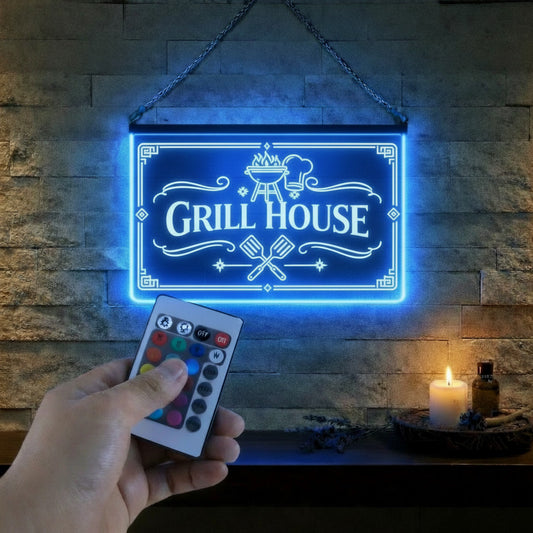 Enseigne Lumineuse LED Grill House