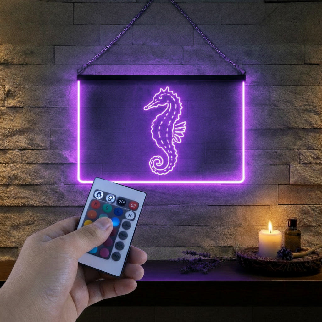 Enseigne Lumineuse Hippocampe