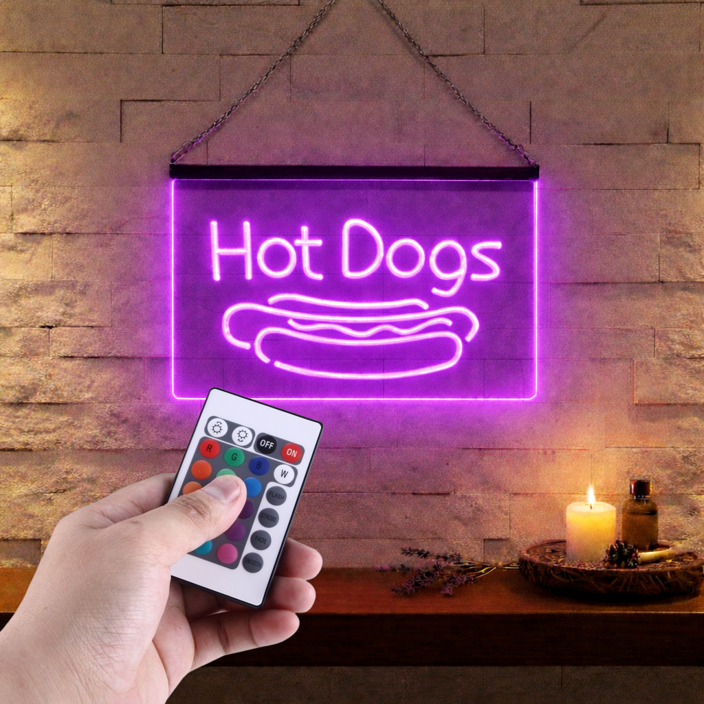 Enseigne Lumineuse Hot Dogs