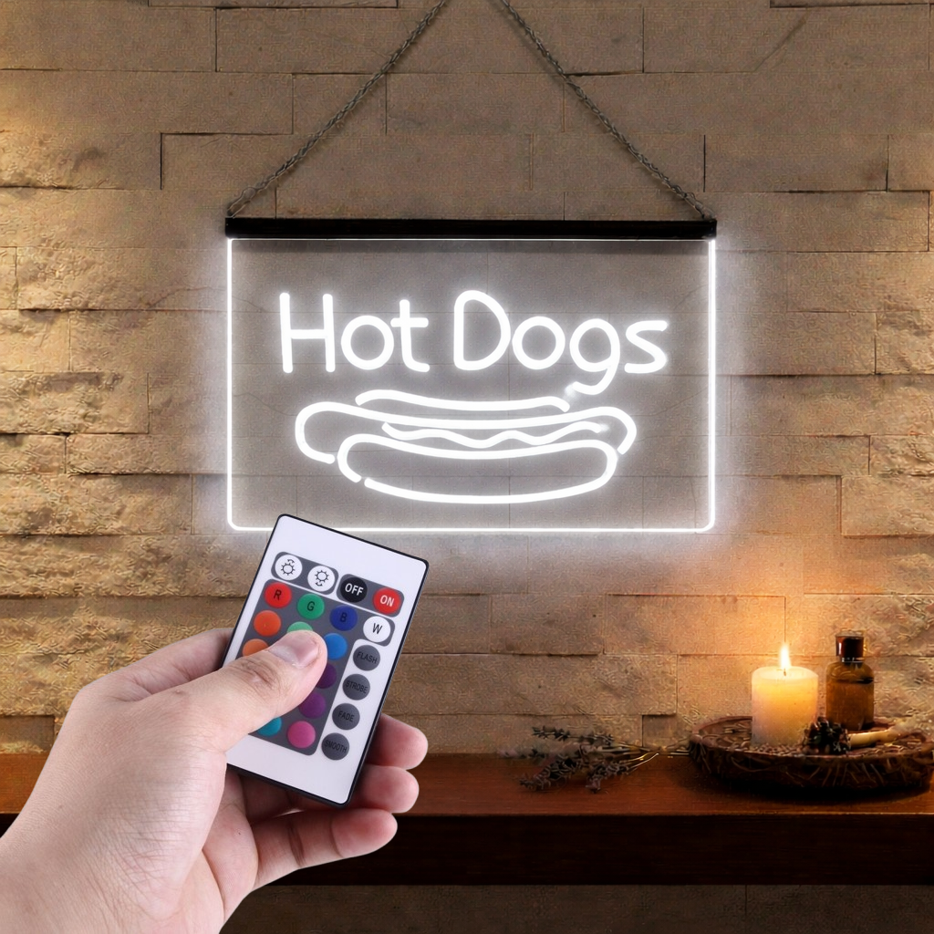 Enseigne Lumineuse Hot Dogs