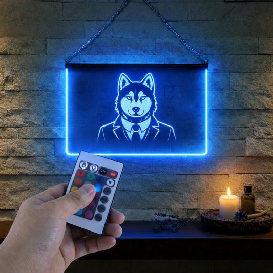 Enseigne Lumineuse Animal Husky