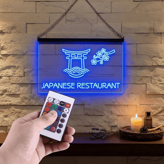 Enseigne Lumineuse Restaurant Japonais 60 x 40 cm