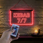Enseigne Lumineuse Signalétique Broche Kebab