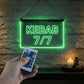 Enseigne Lumineuse Signalétique Broche Kebab