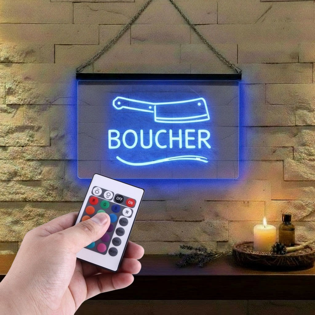 Enseigne Lumineuse Métier Boucher