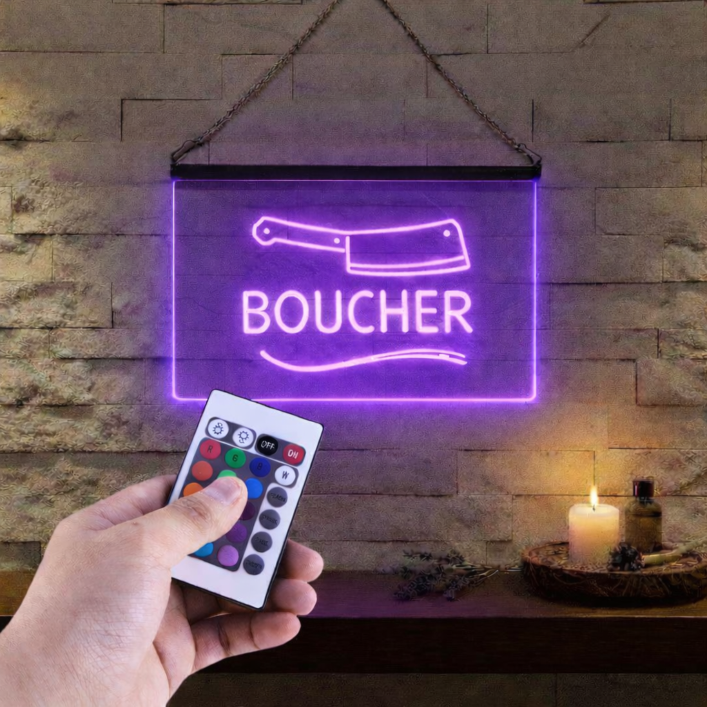 Enseigne Lumineuse Métier Boucher