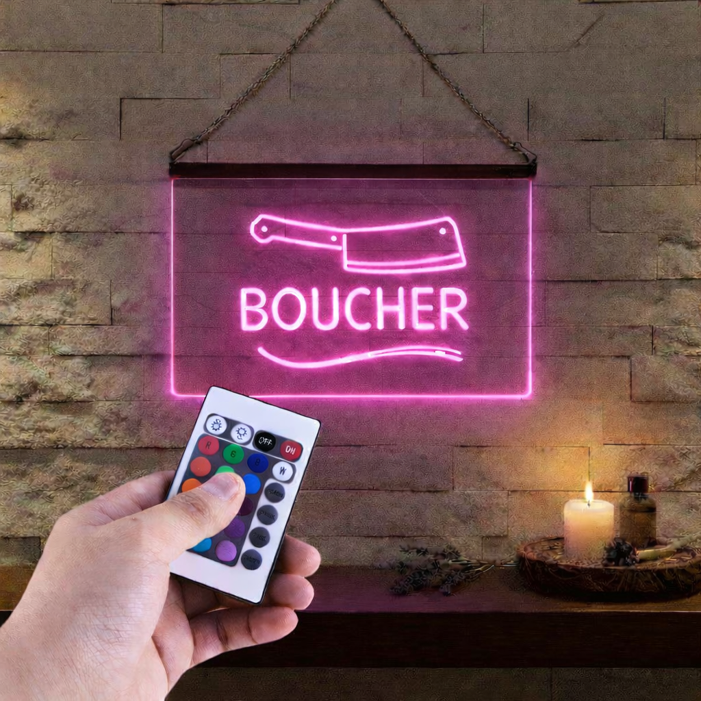 Enseigne Lumineuse Métier Boucher