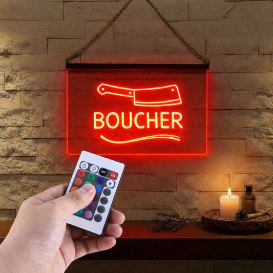 Enseigne Lumineuse Métier Boucher