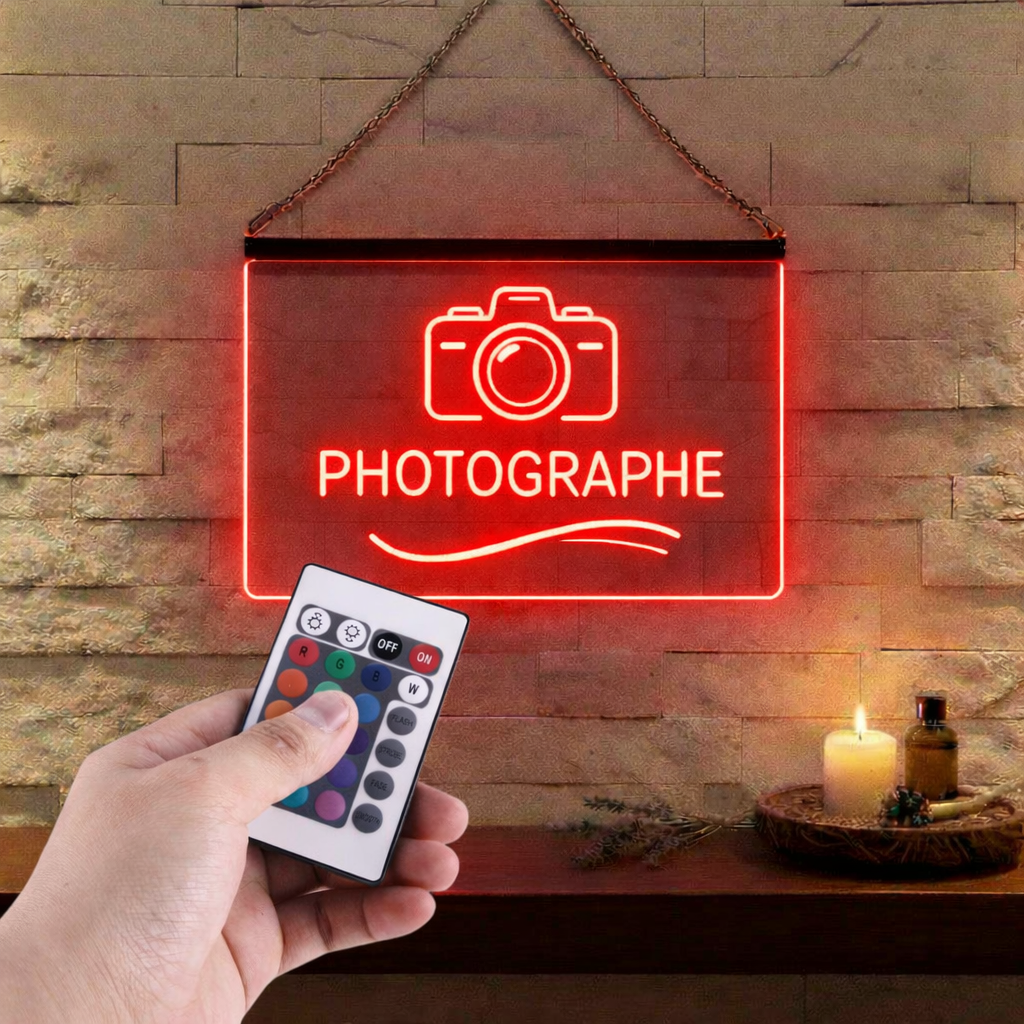 Enseigne Lumineuse Métier Photographe