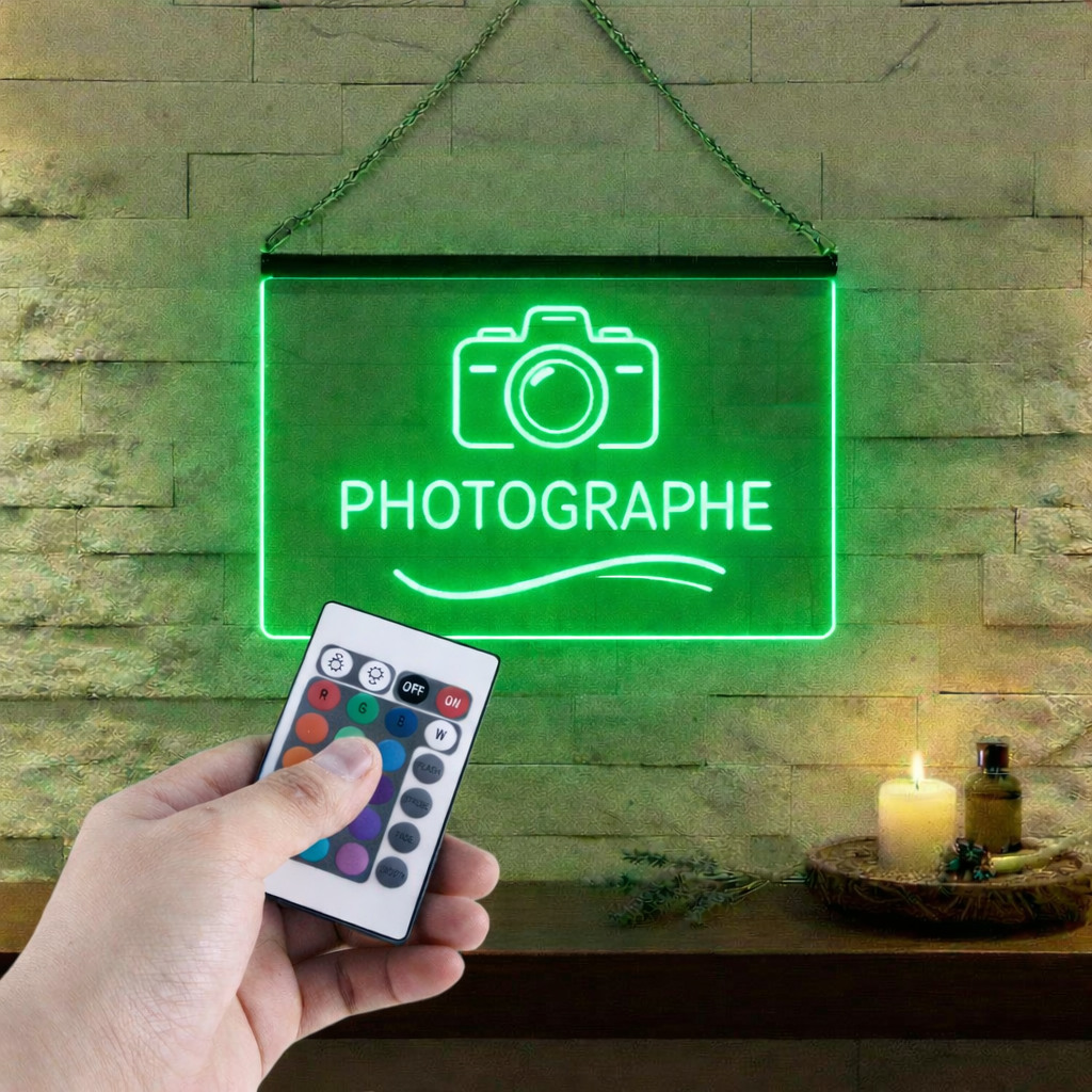 Enseigne Lumineuse Métier Photographe