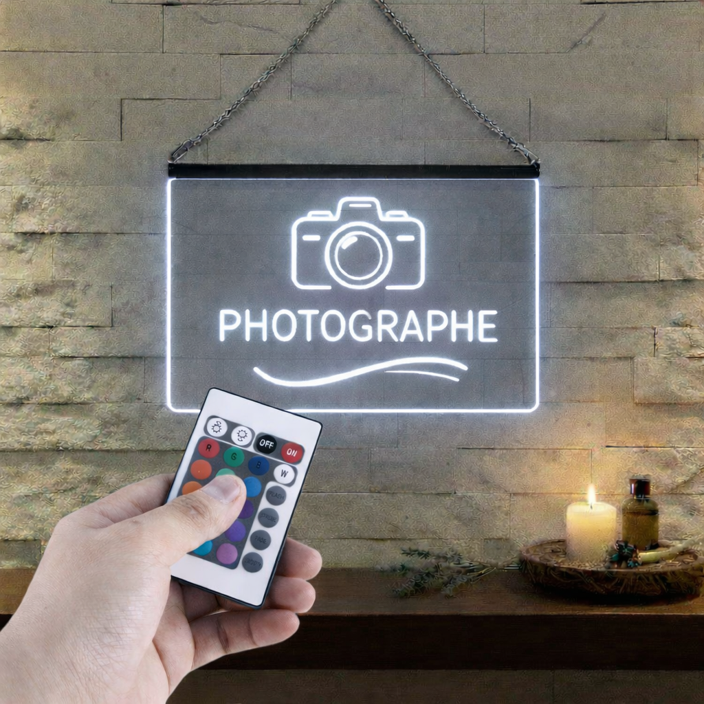 Enseigne Lumineuse Métier Photographe