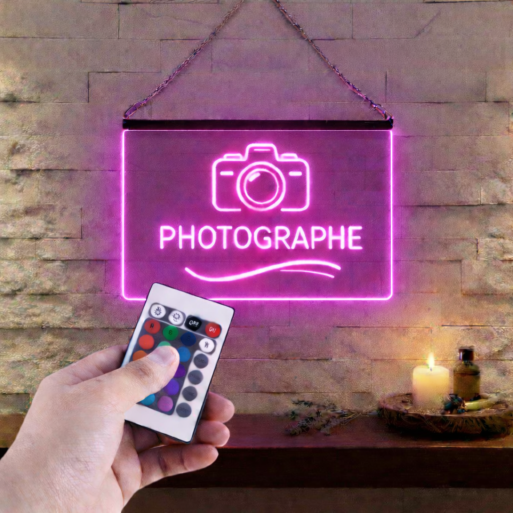 Enseigne Lumineuse Métier Photographe