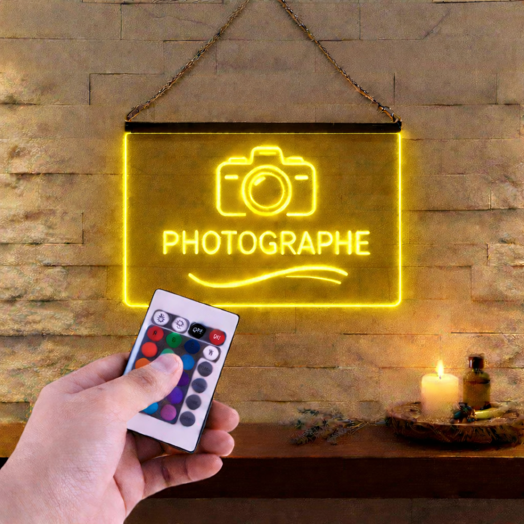 Enseigne Lumineuse Métier Photographe