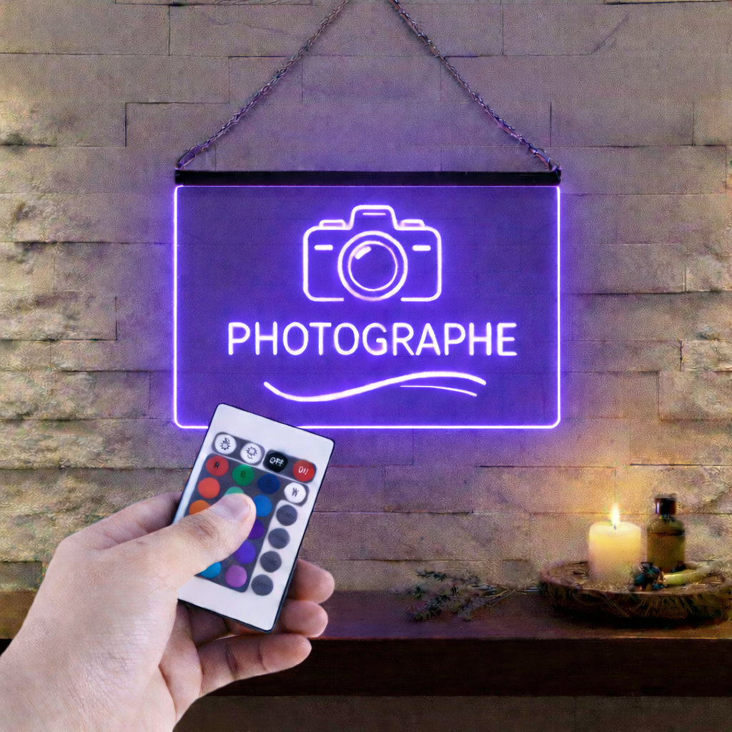 Enseigne Lumineuse Métier Photographe