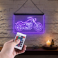 Enseigne Lumineuse Moto Vintage