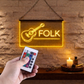 Enseigne Lumineuse Musique Folk