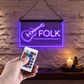 Enseigne Lumineuse Musique Folk