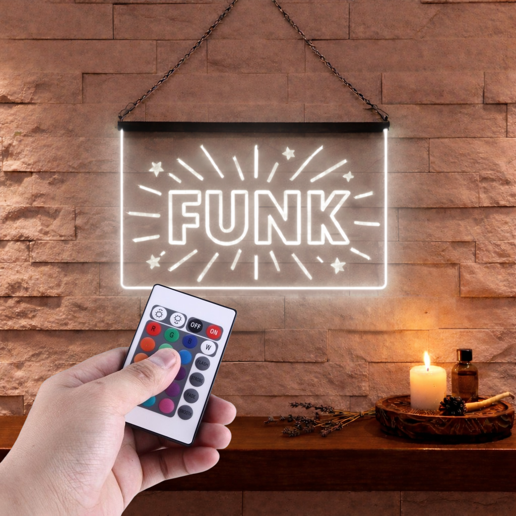 Enseigne Lumineuse Musique Funk