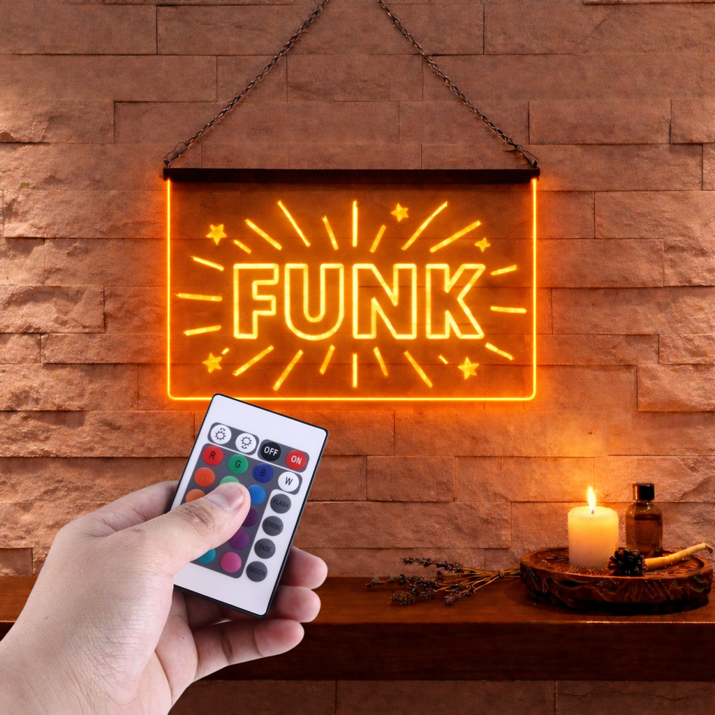 Enseigne Lumineuse Musique Funk