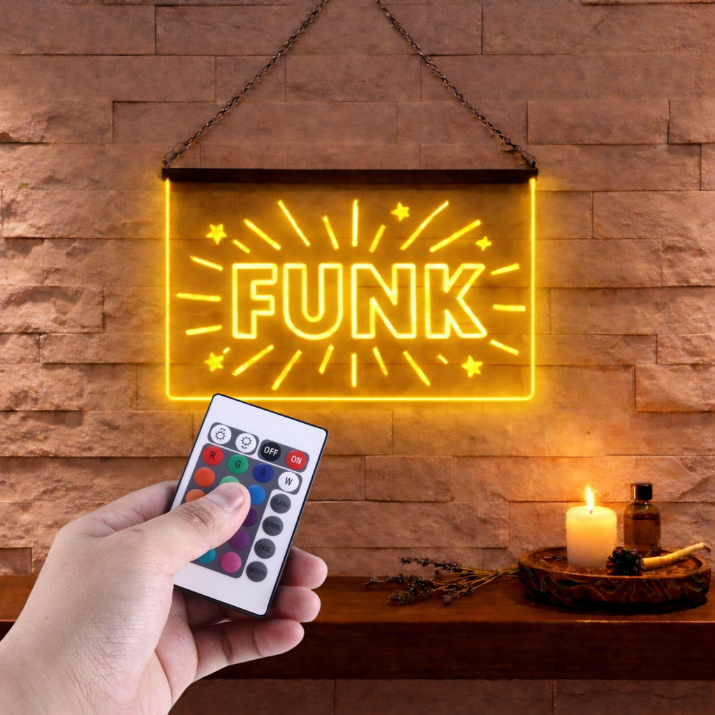 Enseigne Lumineuse Musique Funk