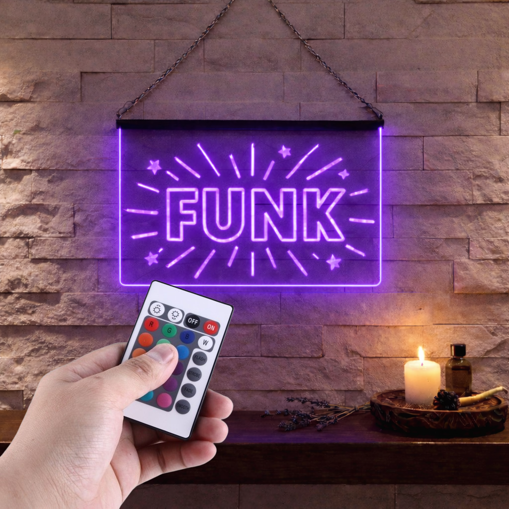 Enseigne Lumineuse Musique Funk