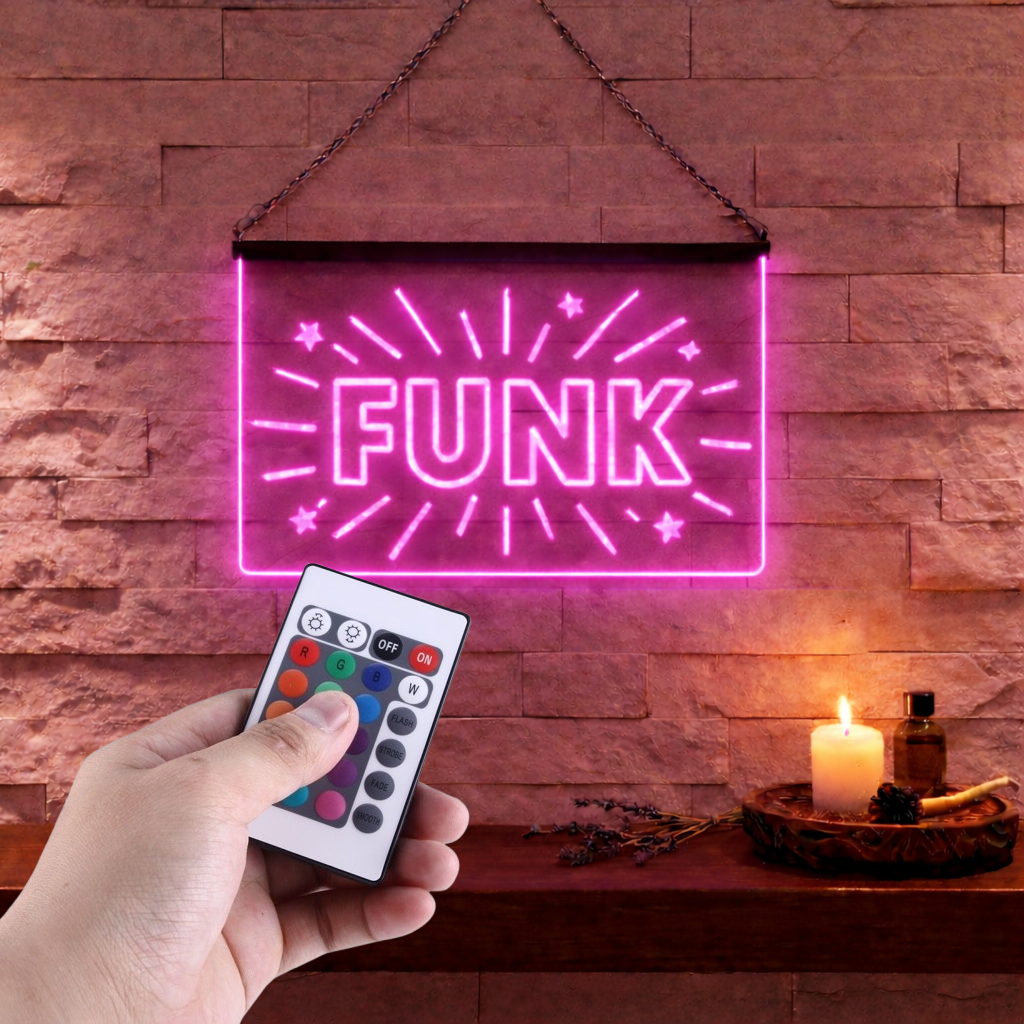 Enseigne Lumineuse Musique Funk