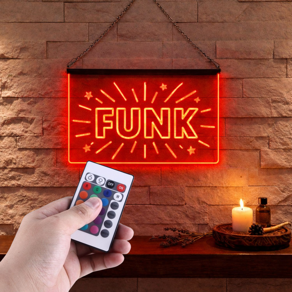 Enseigne Lumineuse Musique Funk