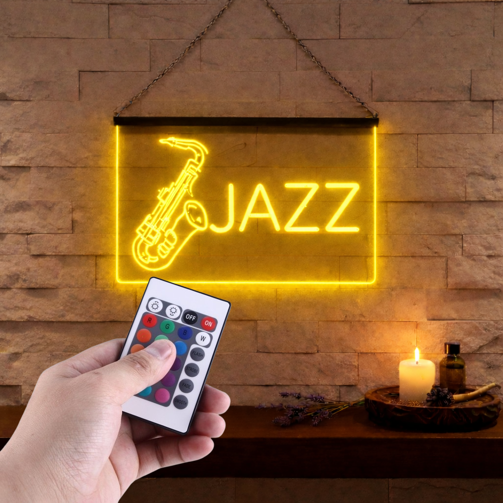 Enseigne Lumineuse Musique Jazz