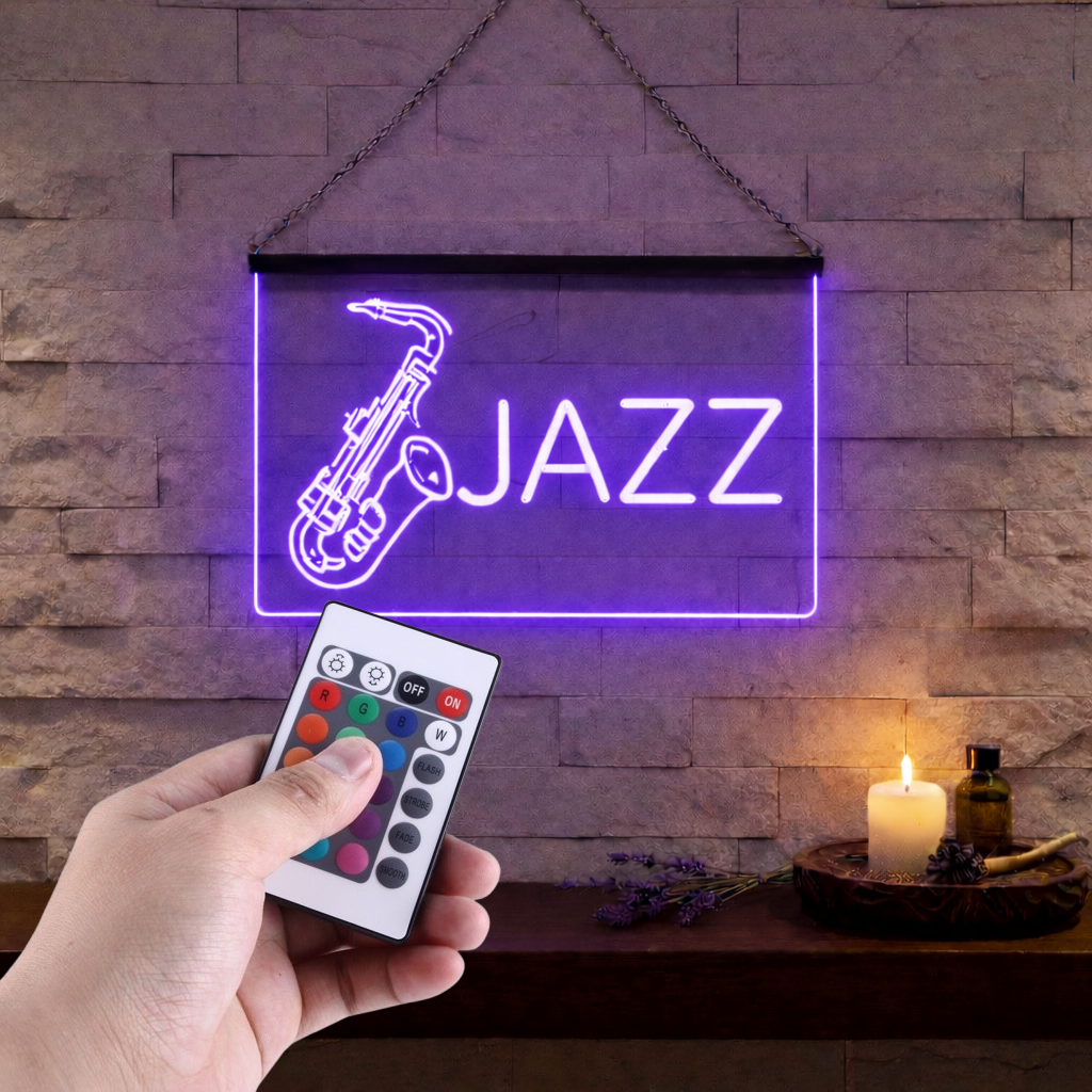 Enseigne Lumineuse Musique Jazz