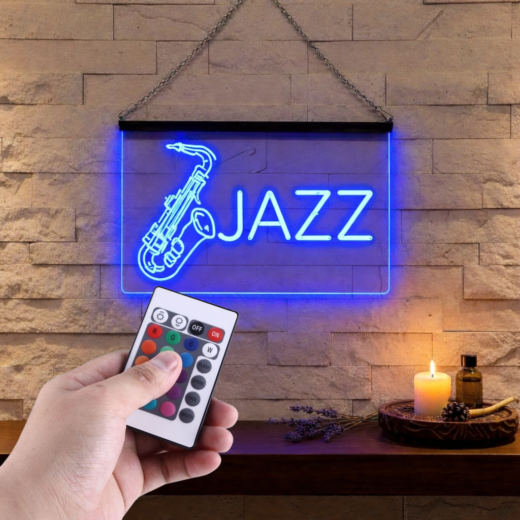 Enseigne Lumineuse Musique Jazz